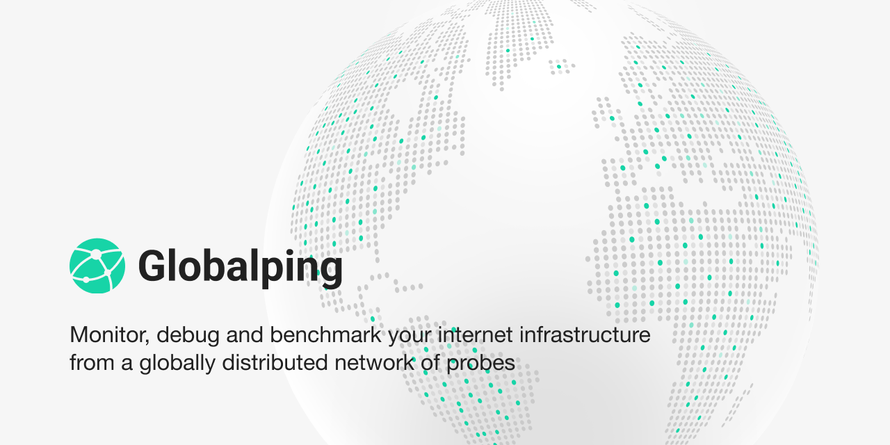 Globalping - Internet and web infrastructure monitoring and benchmarking · Twitter