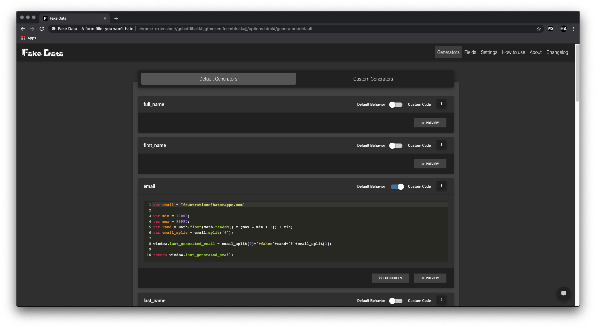 Fake Data - A form filler you won't hate · Twitter