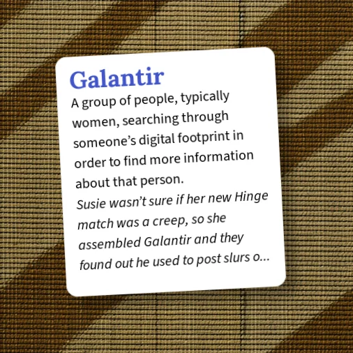 Urban Dictionary, September 23: Galantir · Twitter