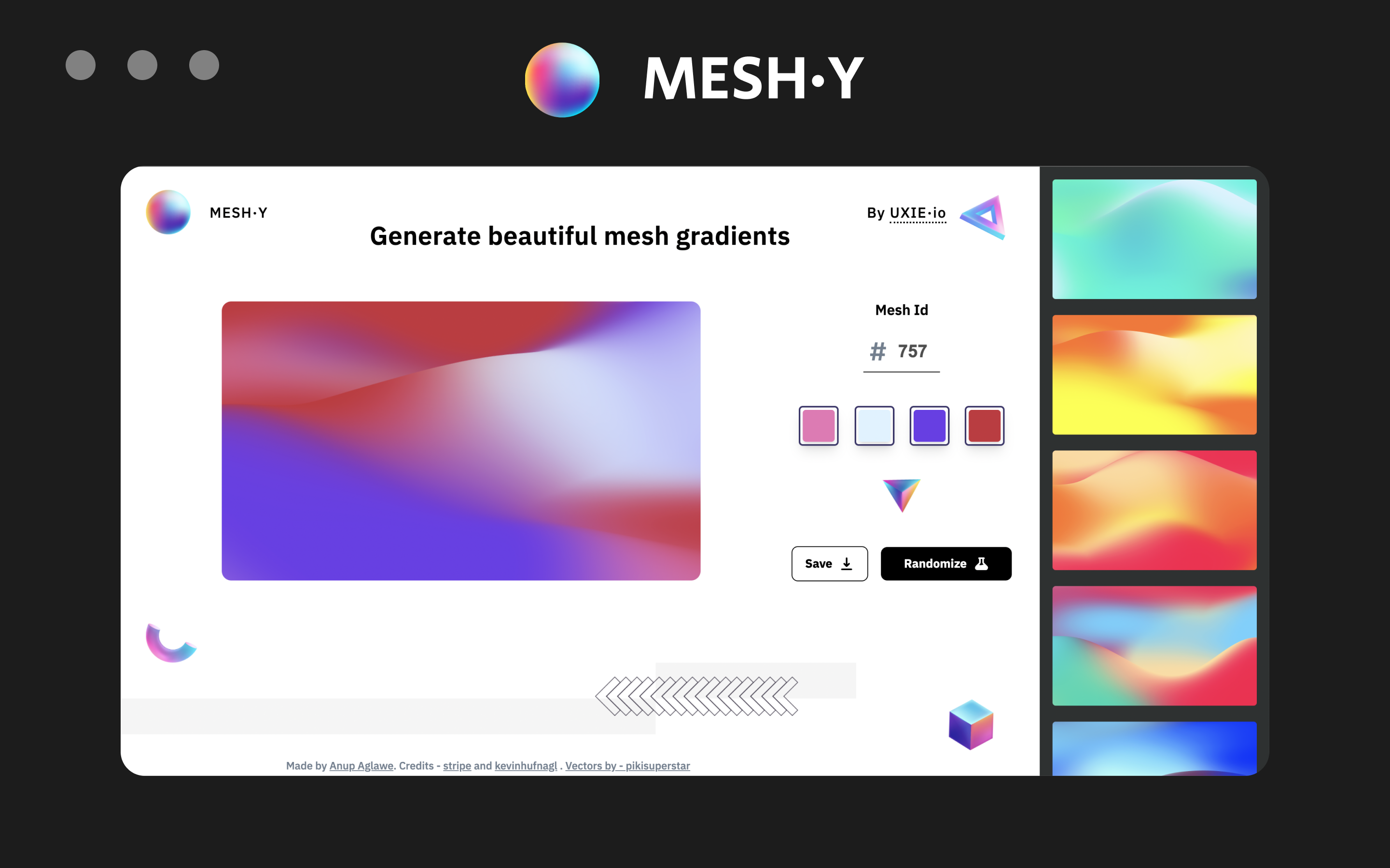 Generate & customize beautiful mesh gradients · Twitter
