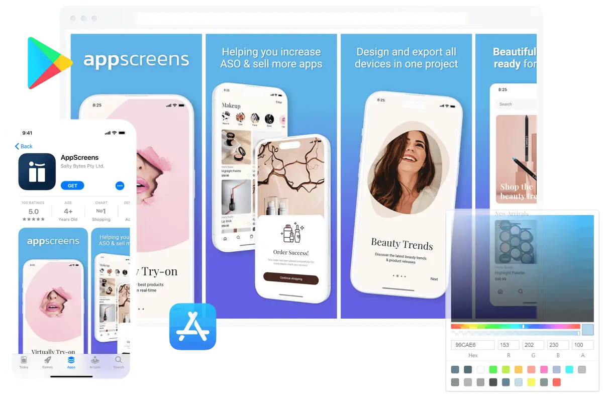 Free App Store Screenshot Generator for iOS & Android | AppScreens · Twitter