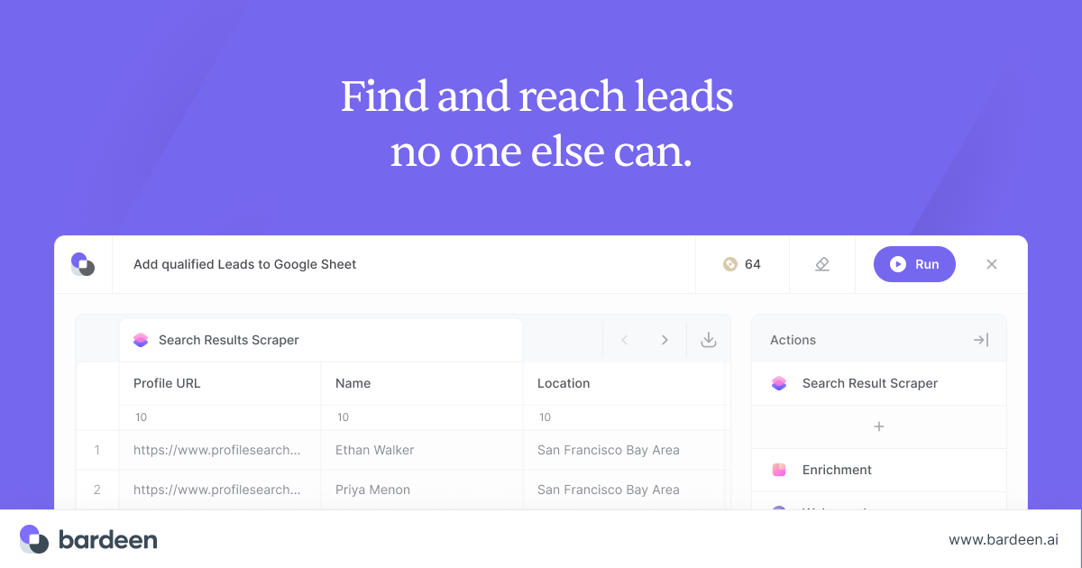 Bardeen: Find and reach leads no one else can. · Twitter