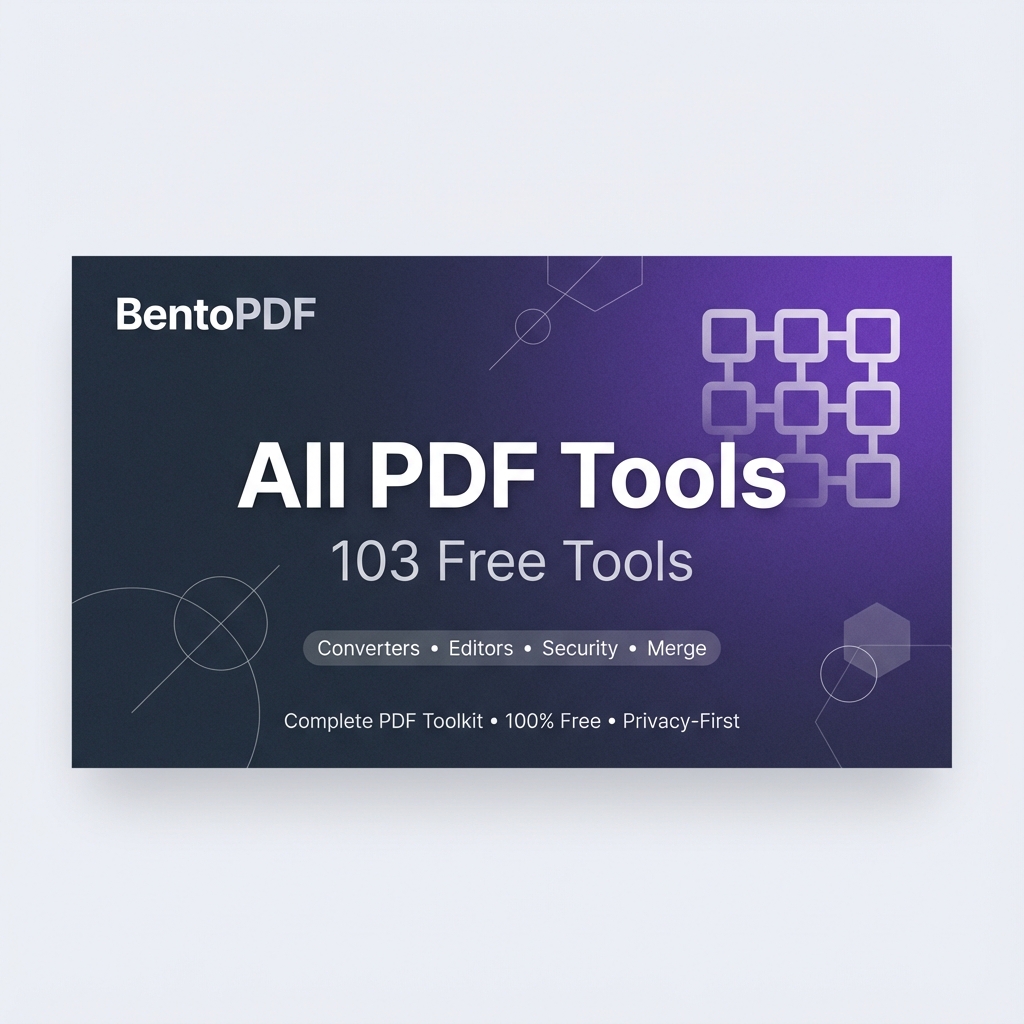 BentoPDF - Free Online PDF Tools · Twitter