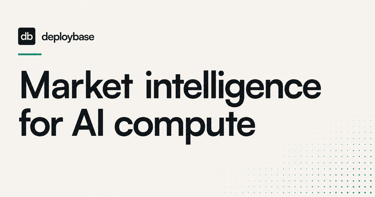 AI Compute Pricing and Performance Benchmarks | Deploybase · Twitter