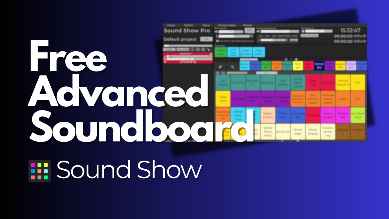 Free Soundboard Software - Sound Show · Twitter
