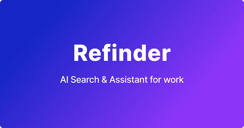 Refinder: Your AI Work Hub · Twitter