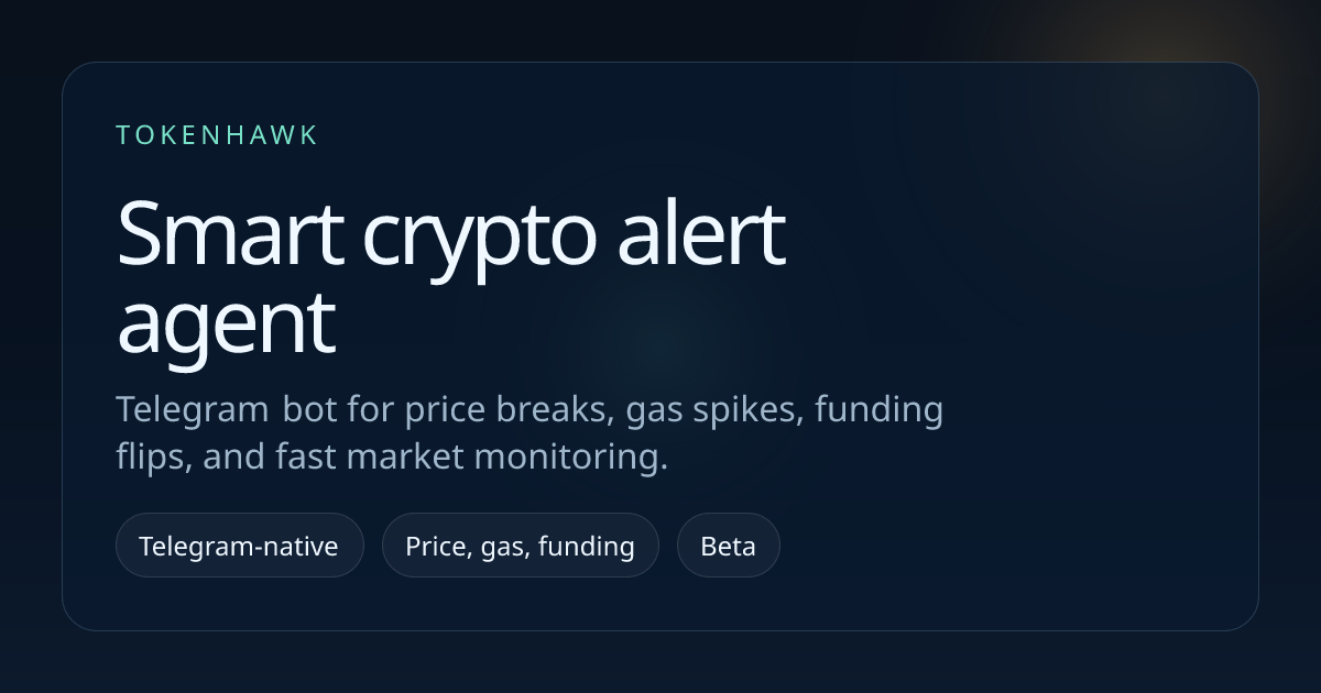 TokenHawk smart crypto alert agent