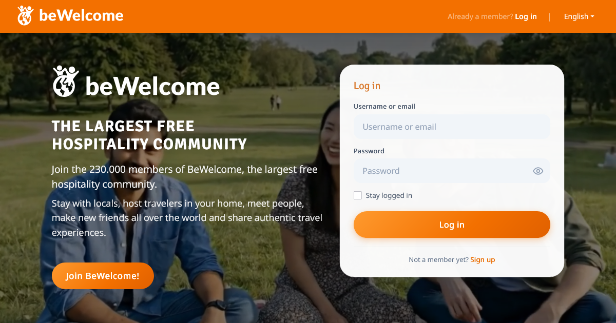 BeWelcome - BeWelcome: the largest free hospitality community · Twitter