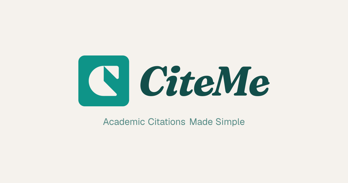 CiteMe - Academic Citation Generator