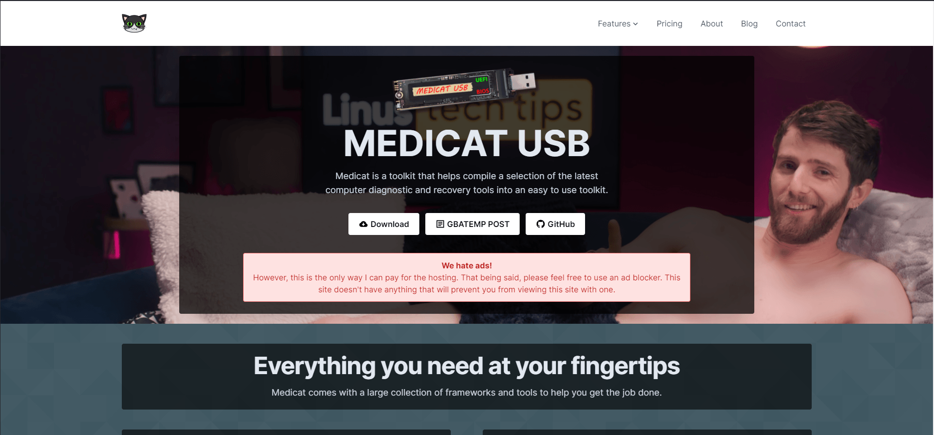 Medicat Homepage Screenshot