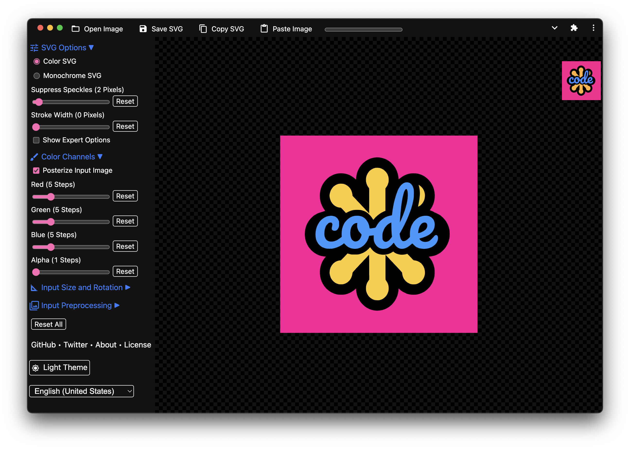 SVGcode · Twitter