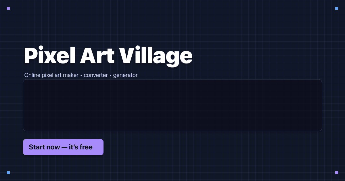 Image to Pixel Art Converter | Pixel Art Village · Twitter