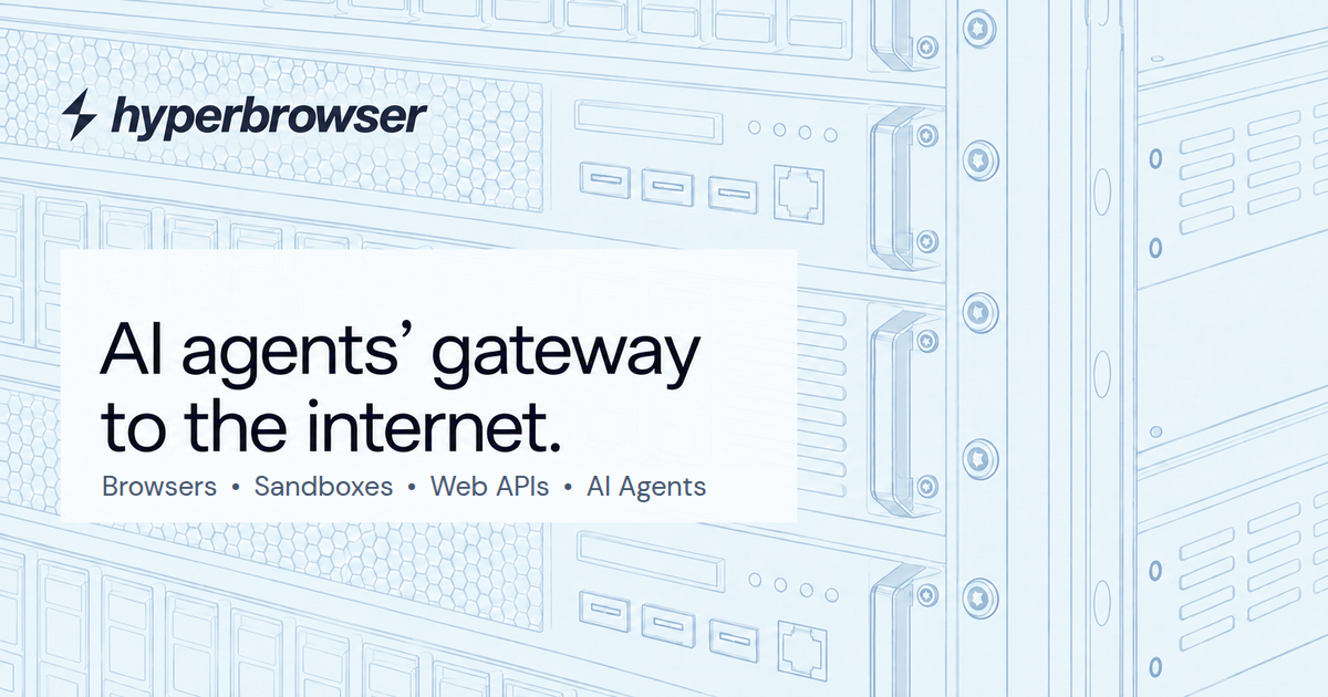 Hyperbrowser | AI agents’ gateway to the internet