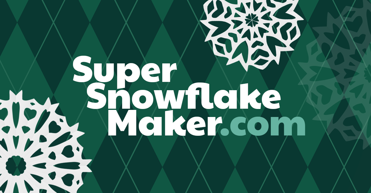 Super Snowflake Maker, a tool for designing paper snowflakes