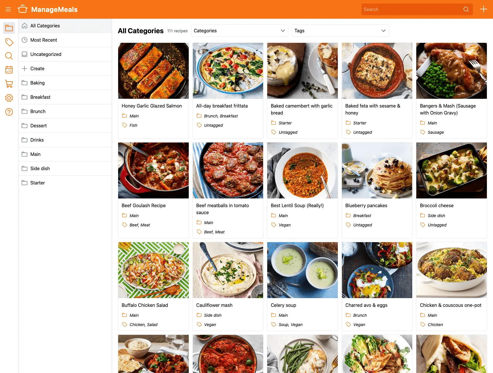 ManageMeals - Recipe Manager · Twitter