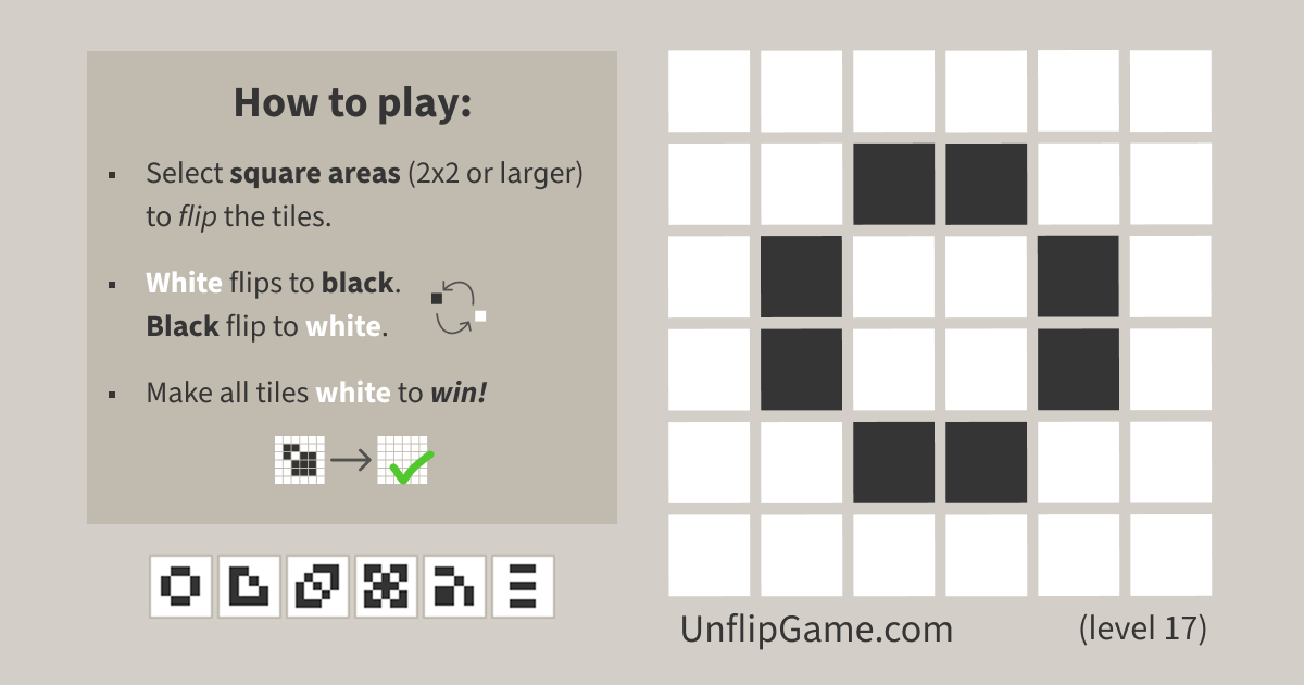 Unflip Puzzle Game · Twitter