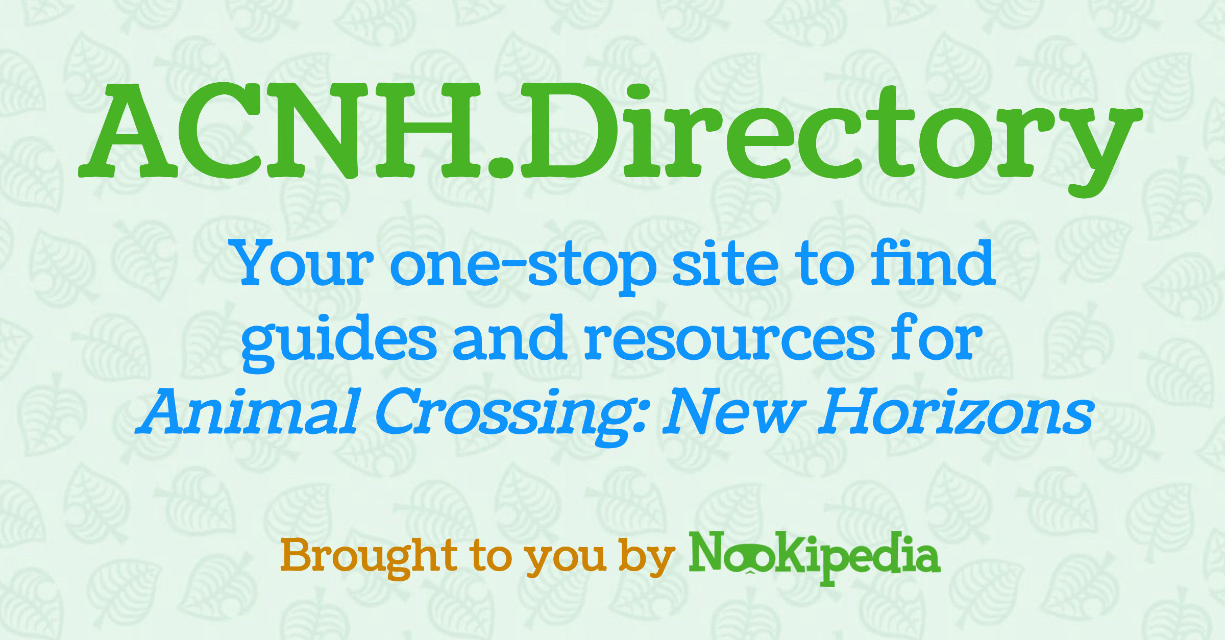ACNH.Directory · Twitter