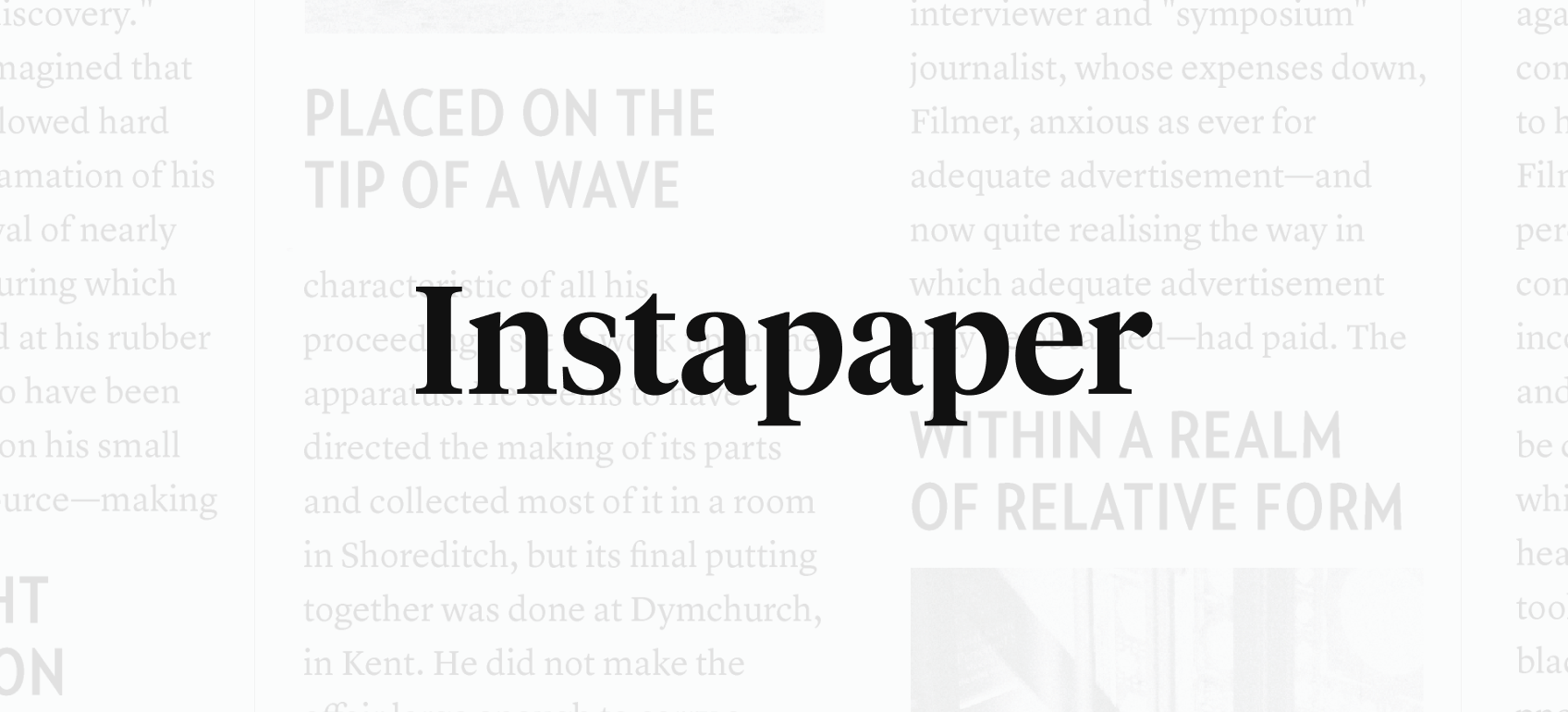 Instapaper · Twitter