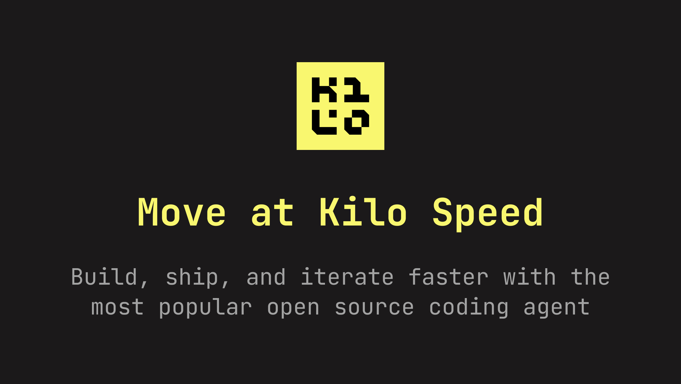 Kilo – Open Source AI Coding Agent in IDE, CLI and Cloud · Twitter