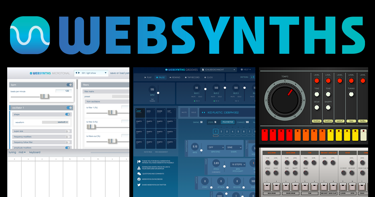 WebSynths : Browser-based musical instruments · Twitter