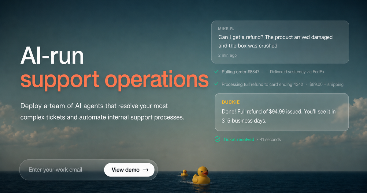 Duckie - AI Support Agents