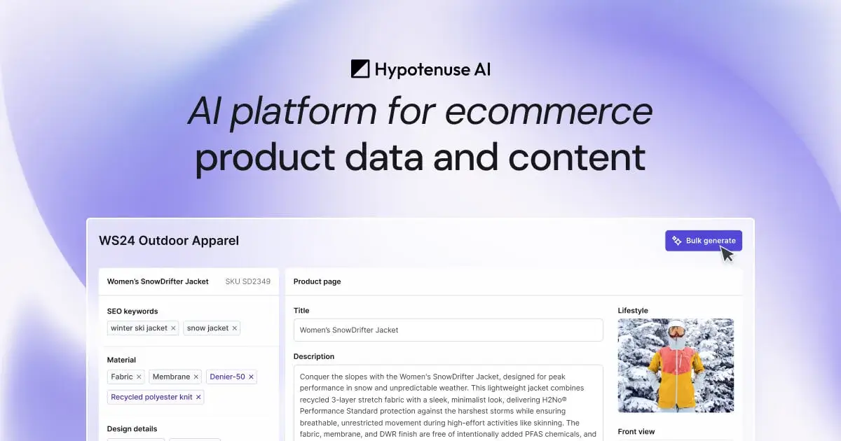 AI-first PXM Platform for Ecommerce | Hypotenuse AI · Twitter