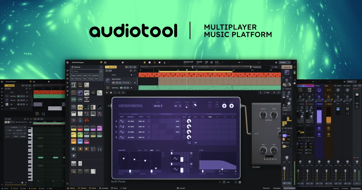 Free Online Music Maker & DAW – Make Music in Your Browser | Audiotool · Twitter