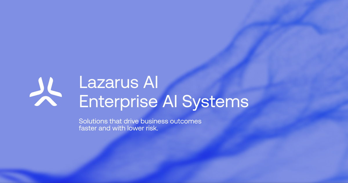 Lazarus AI | Enterprise AI Systems · Twitter