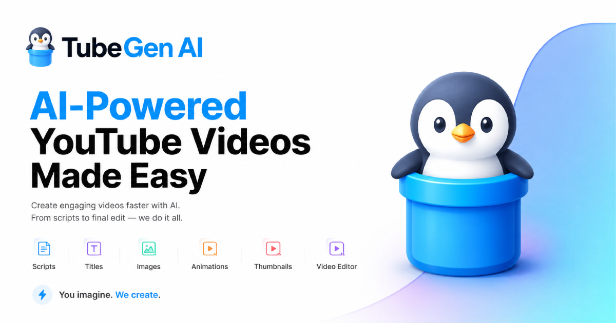 TubeGen AI — The Best AI YouTube Automation Tool · Twitter