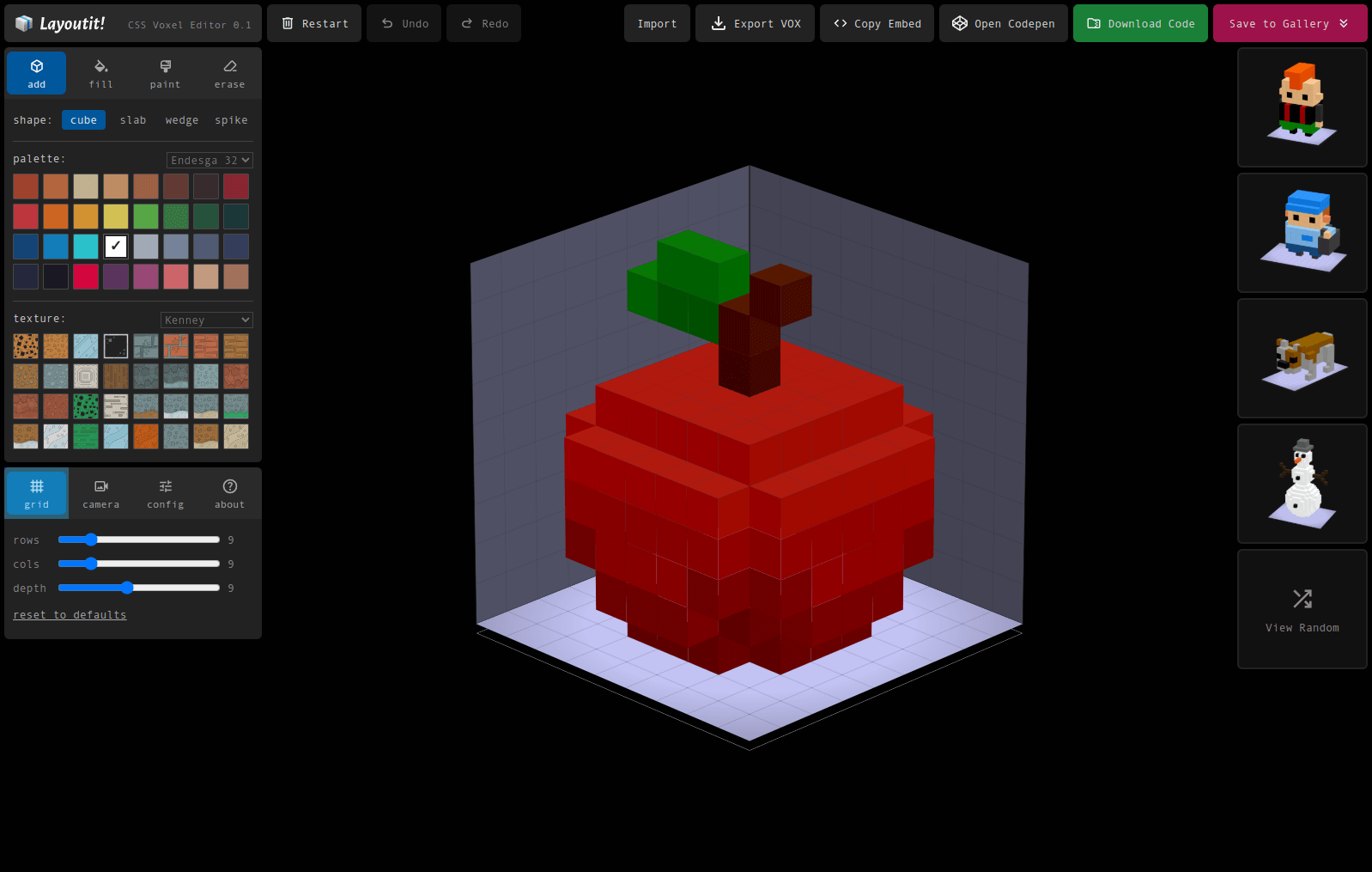 Layoutit Voxels - 3D CSS Grid Generator · Twitter