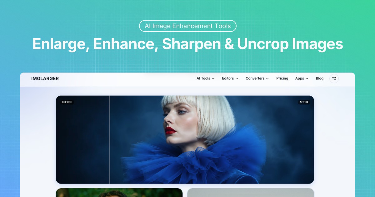 Imglarger | Image Enlarger & Upscaler Online