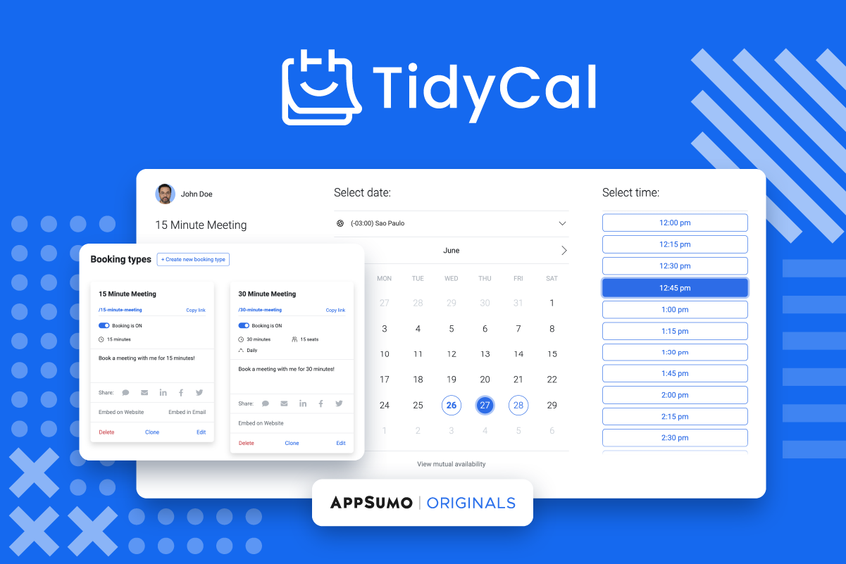 TidyCal | Simple calendar management and booking solution · Twitter
