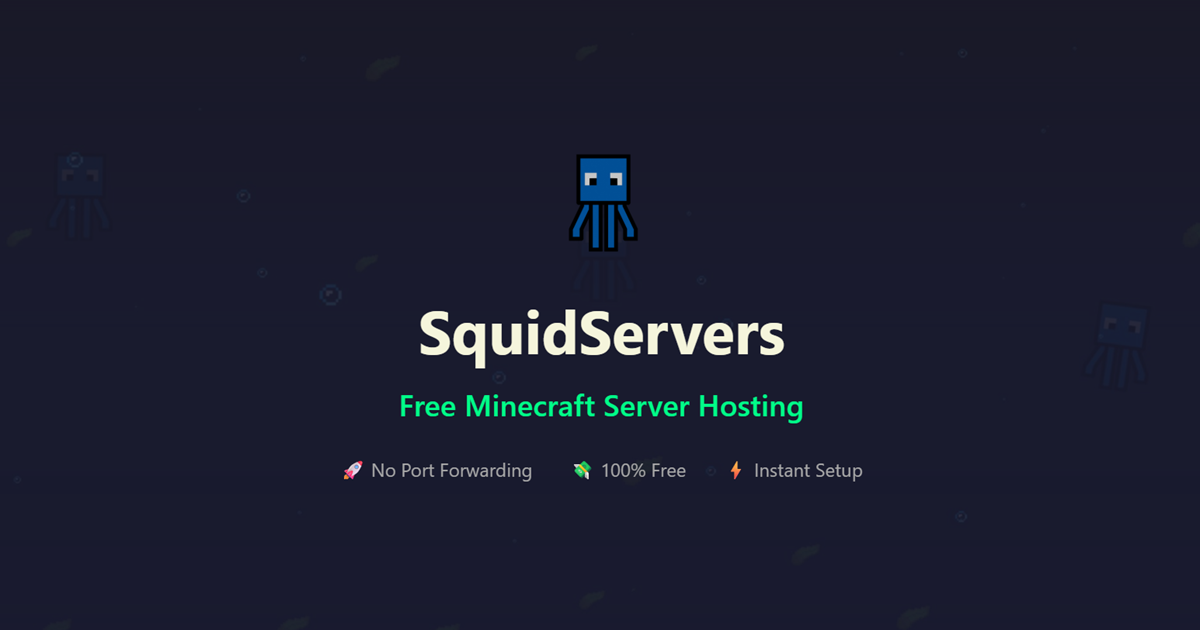 SquidServers - Easy Minecraft Self-Hosting