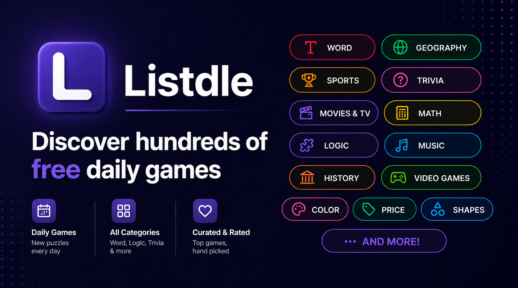 Listdle — Discover hundreds of daily games · Twitter