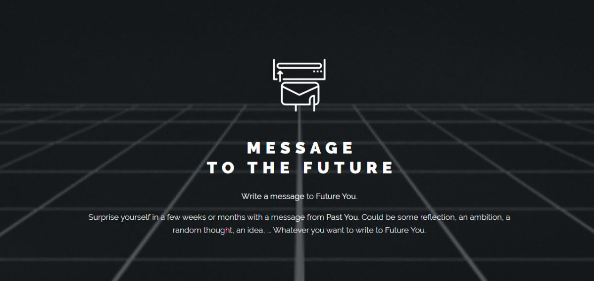 Message to the future · Twitter
