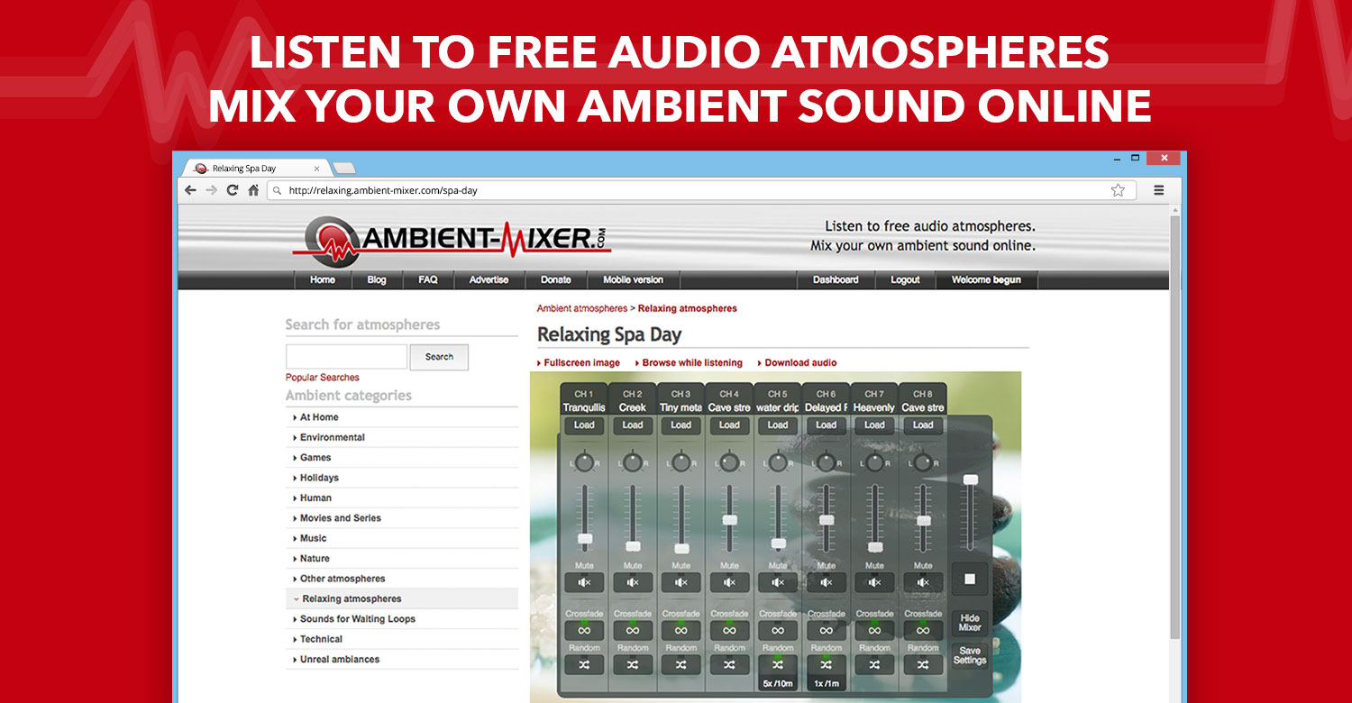 Listen and create ambient sounds easily · Twitter