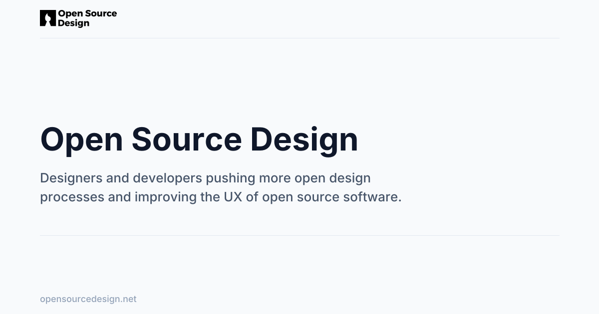 Open Source Design · Twitter