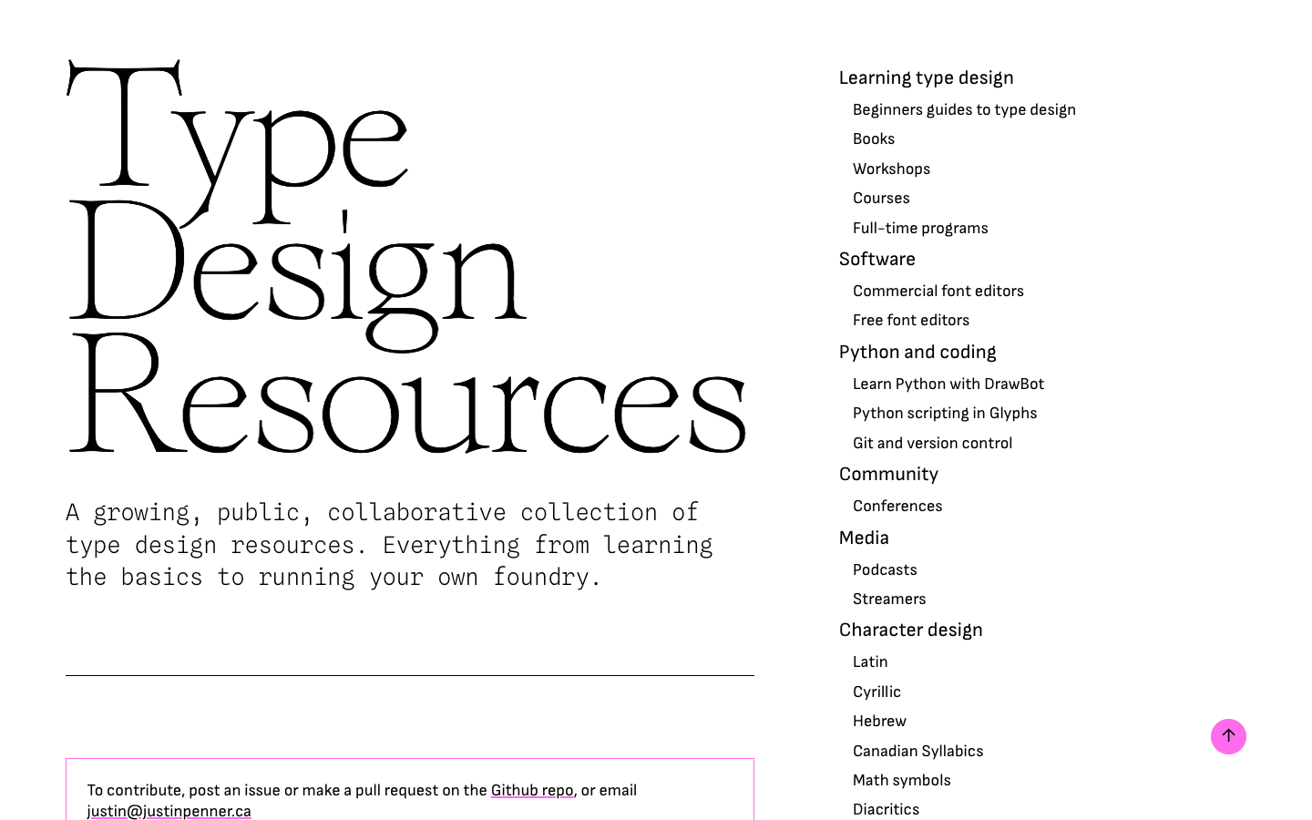 Type Design Resources · Twitter