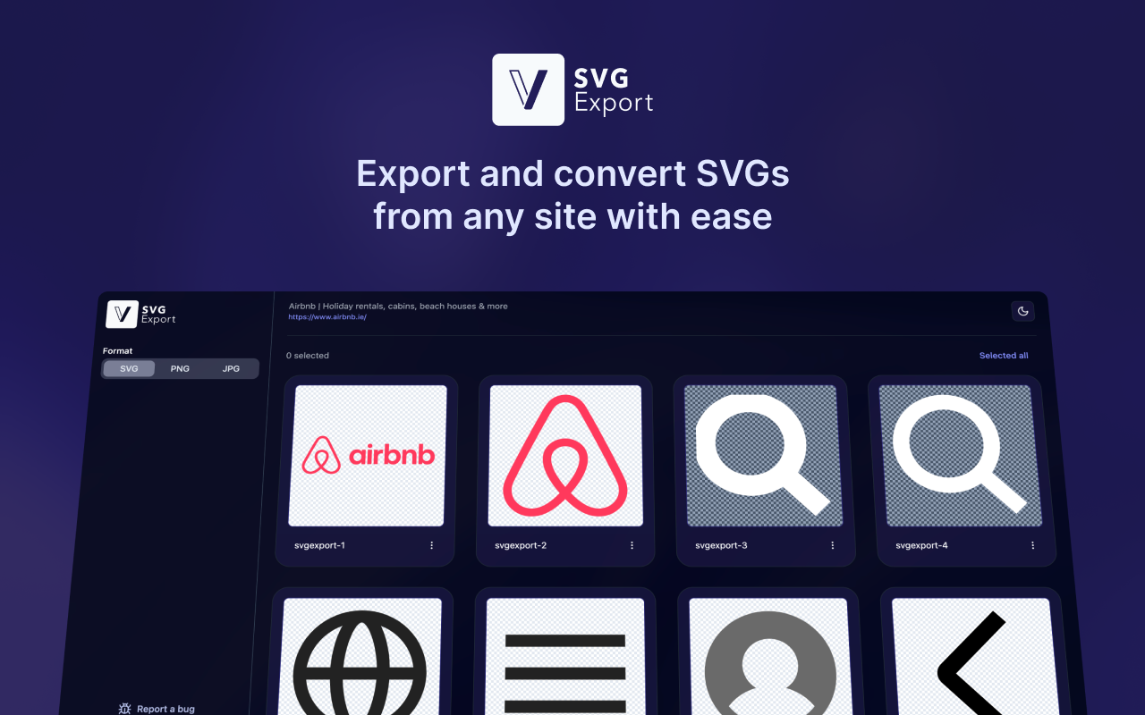 SVG Export – Download & Extract SVGs from Any Website · Twitter