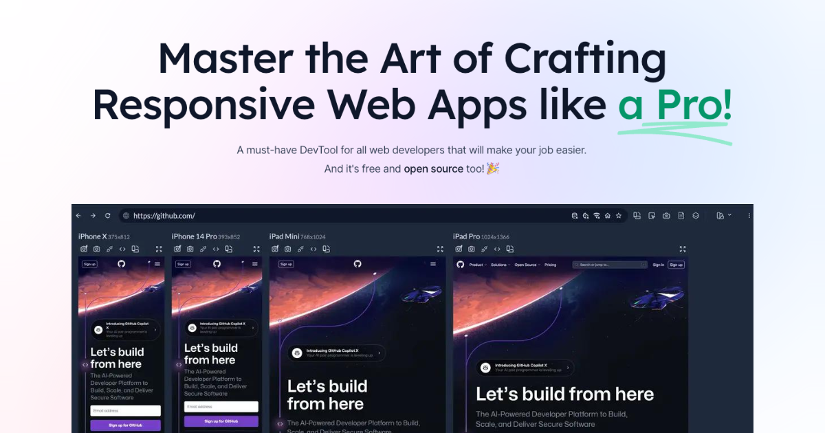 Responsively App - A Web Developer's Browser · Twitter
