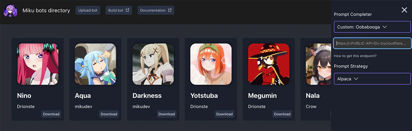 Bot Database | miku.gg · Twitter