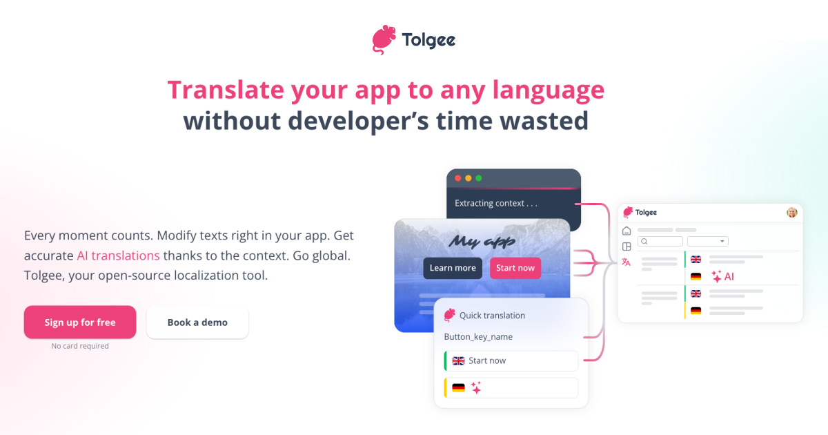 Translate your app | Tolgee · Twitter
