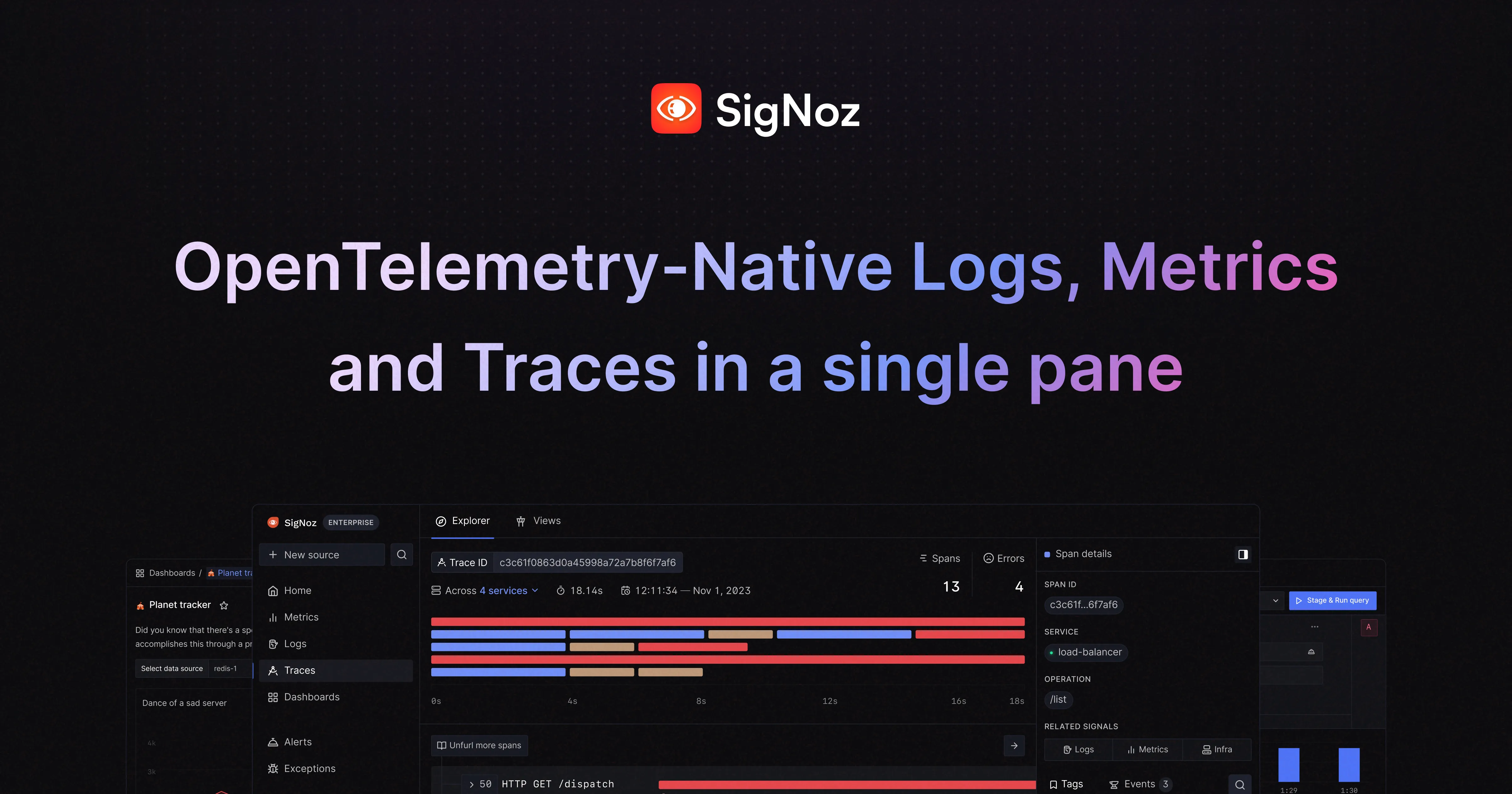 SigNoz Cloud OpenTelemetry-native observability platform