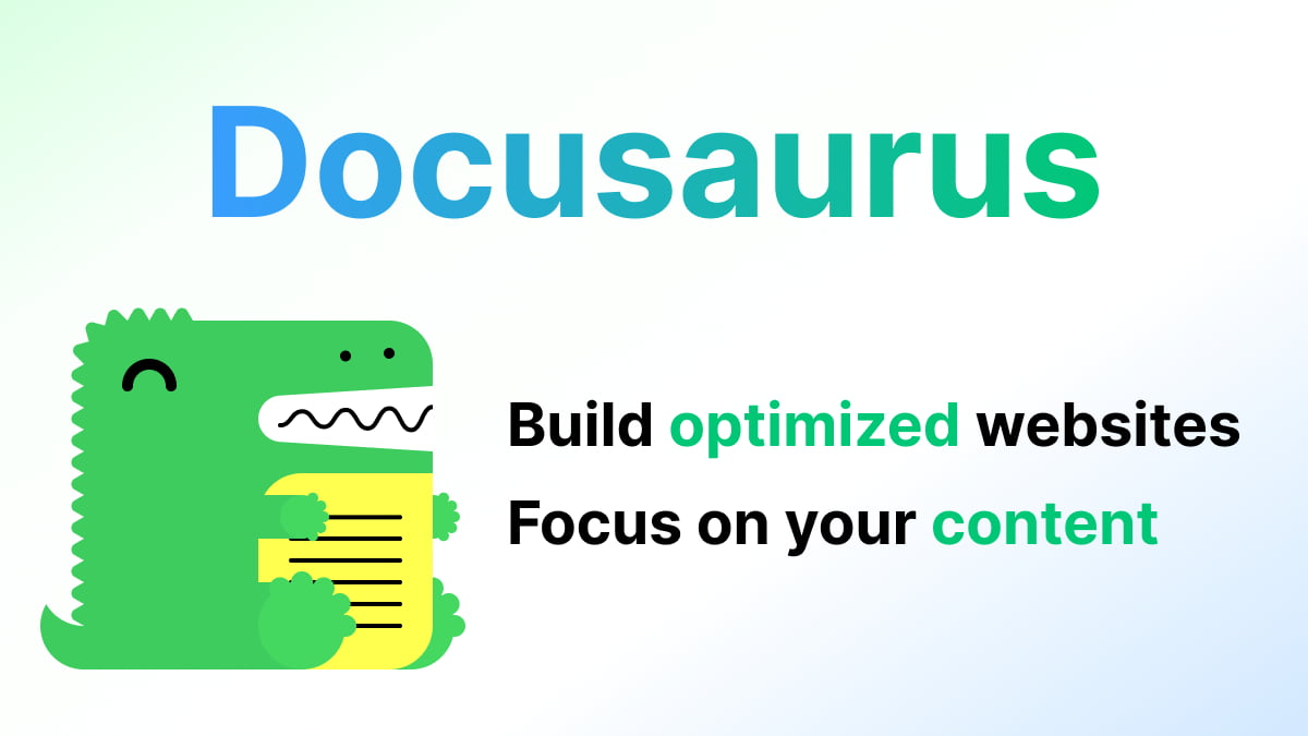 Build optimized websites quickly, focus on your content | Docusaurus · Twitter