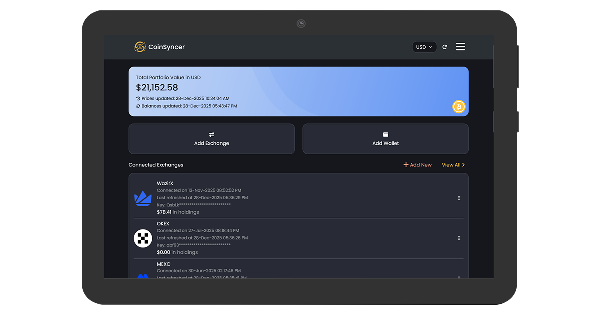 CoinSyncer - Free crypto portfolio tracker · Twitter