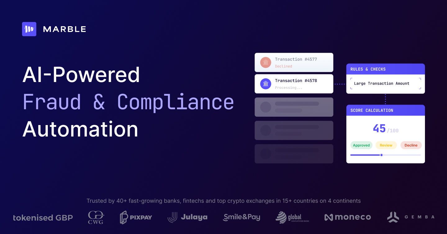 Marble | AI-Powered Fraud & AML Compliance Platform · Twitter