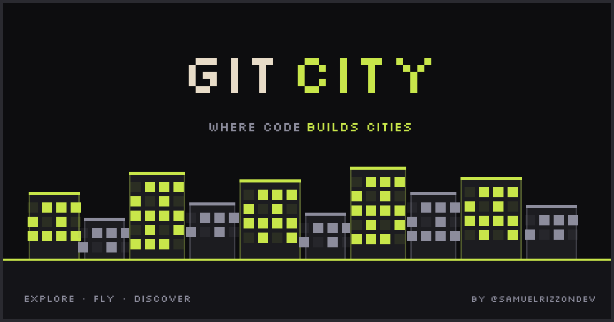 Git City - Your GitHub as a 3D City