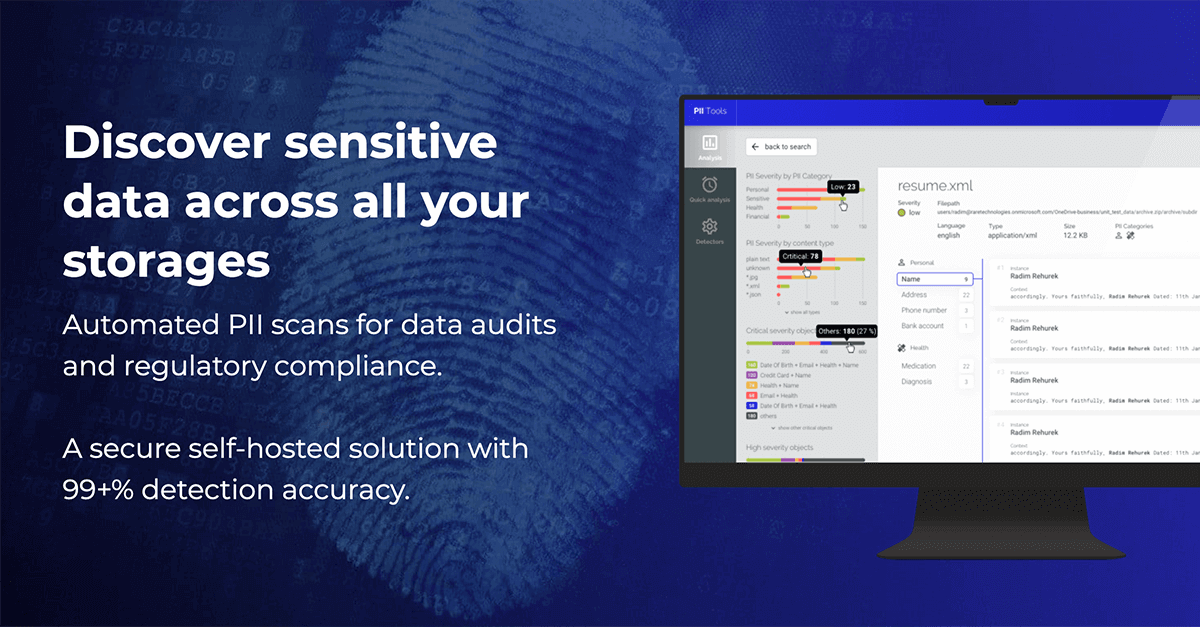 PII Tools | Discover, analyze & remediate sensitive data anywhere · Twitter