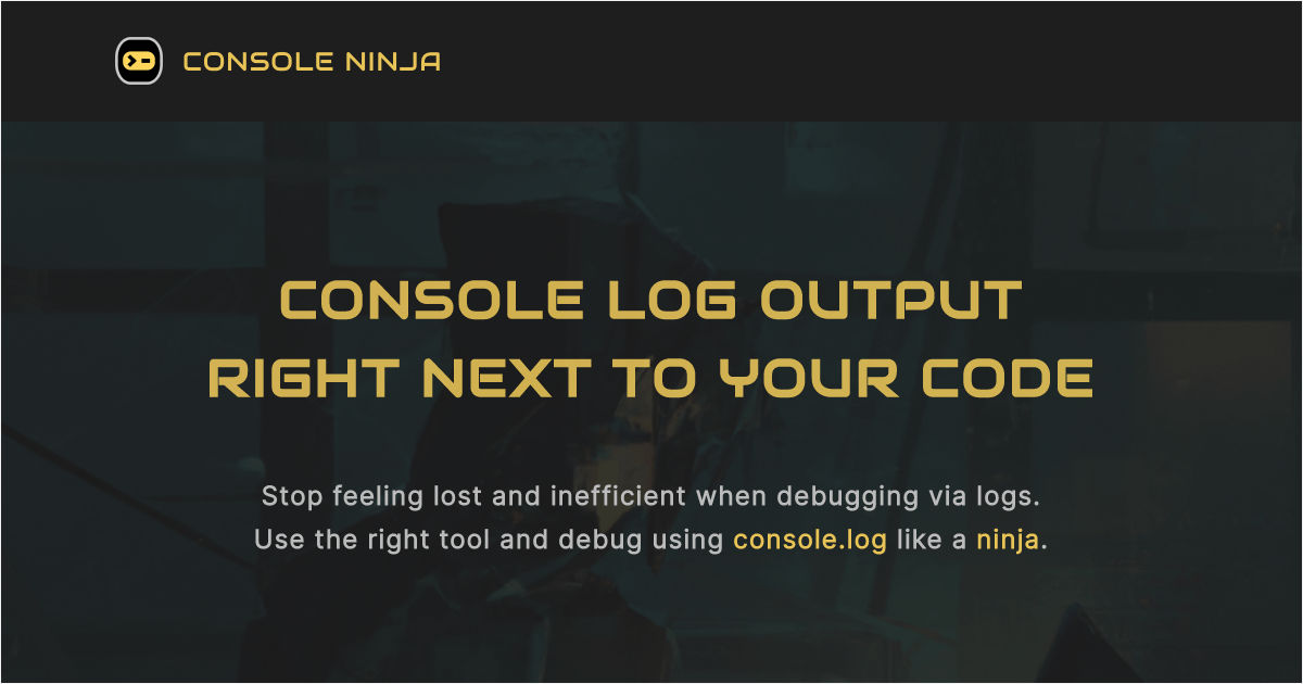 Console log output right next to your code · Twitter
