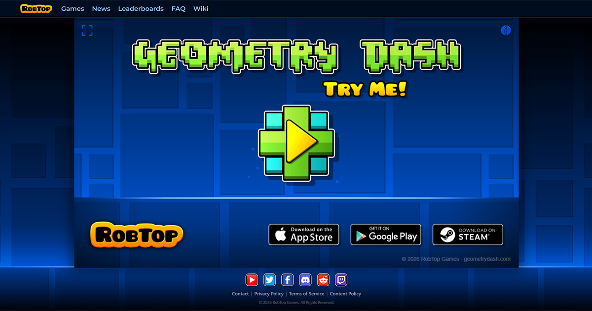 Geometry Dash - Official Website · Twitter